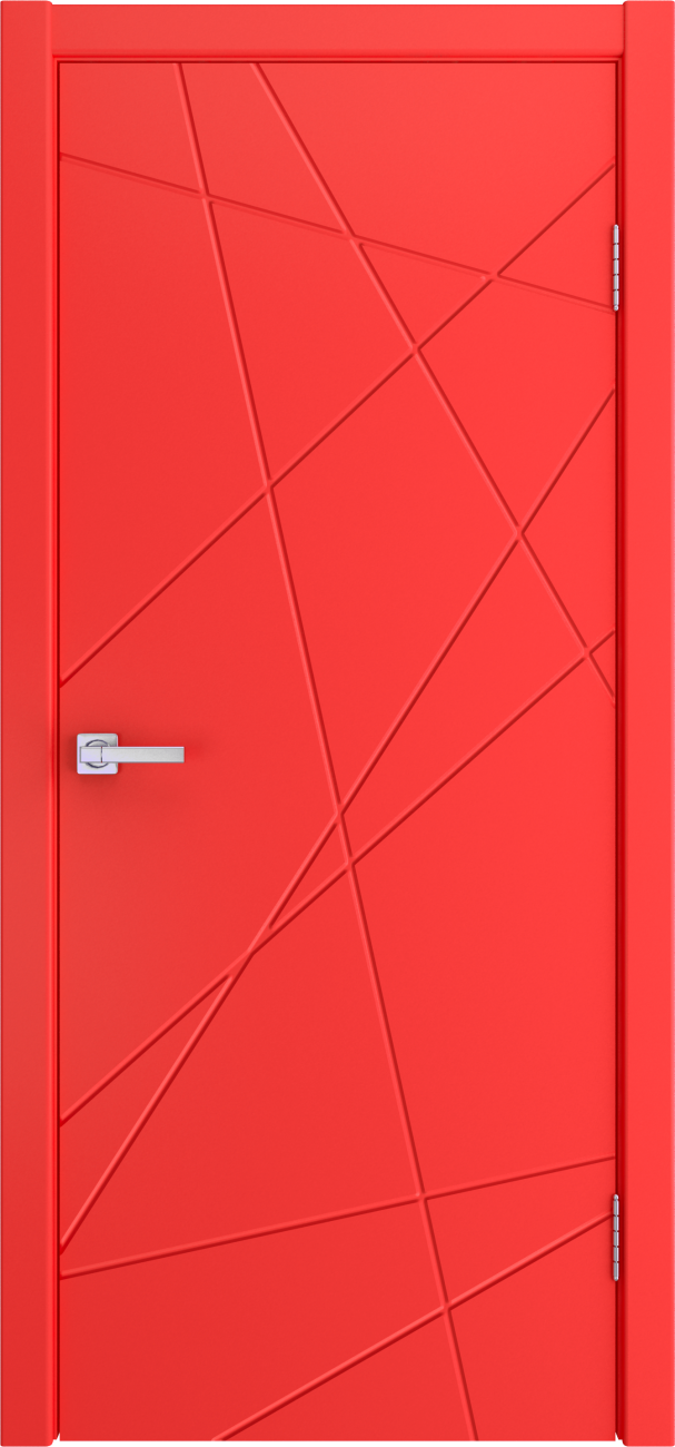 Межкомнатная дверь Вектор Красная эмаль