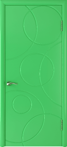 Межкомнатная дверь Роллинг Зеленая эмаль